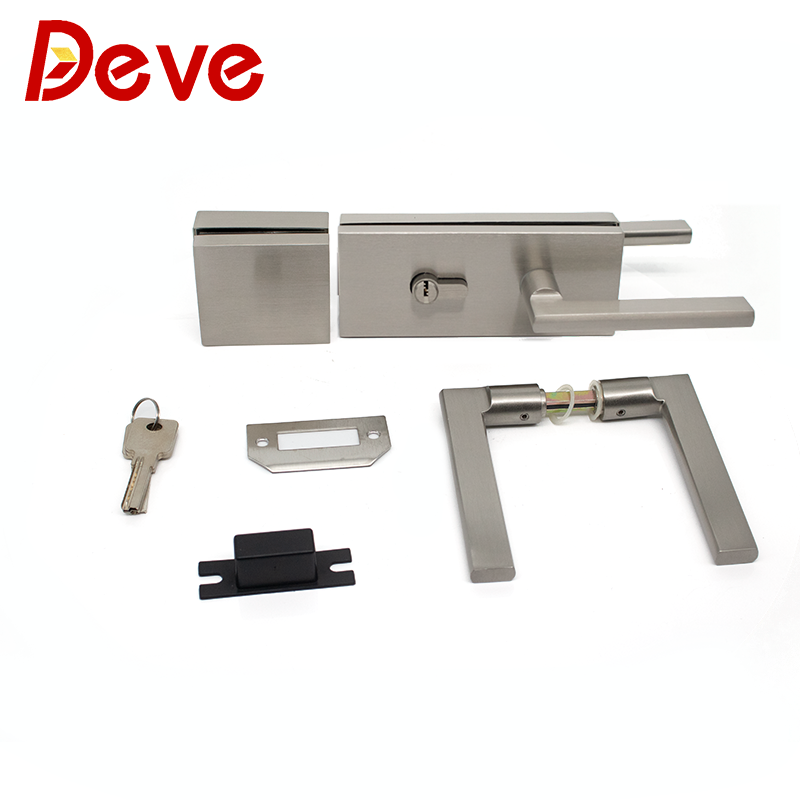 Elegant Glass Door Lock with Distinctive Handle: A Fusion of Style and Security