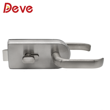 Serrure de porte rectangulaire horizontale en verre au design épuré : une merveille de modernité