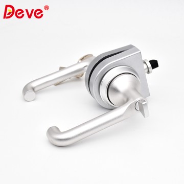 Slim Profile Aluminum glass door lock For Commercial
