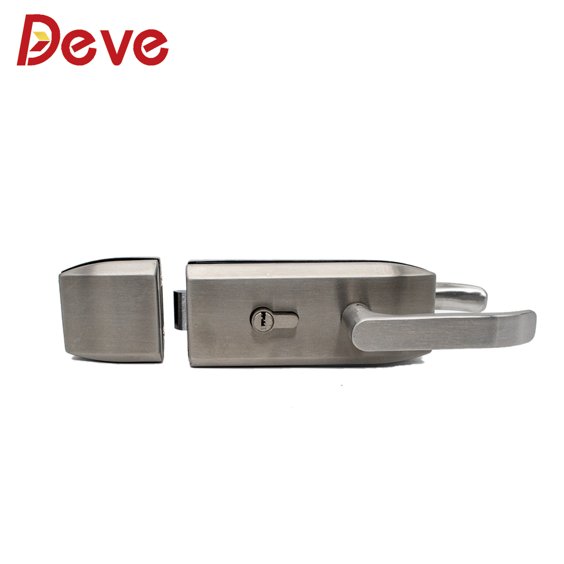 Sophisticated Sanded Glass Door Lock: Uncompromising Quality and Style