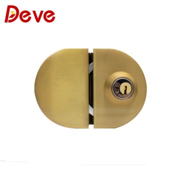 Stainless Steel Half Circle Entrance Frameless Glass Door Lock
