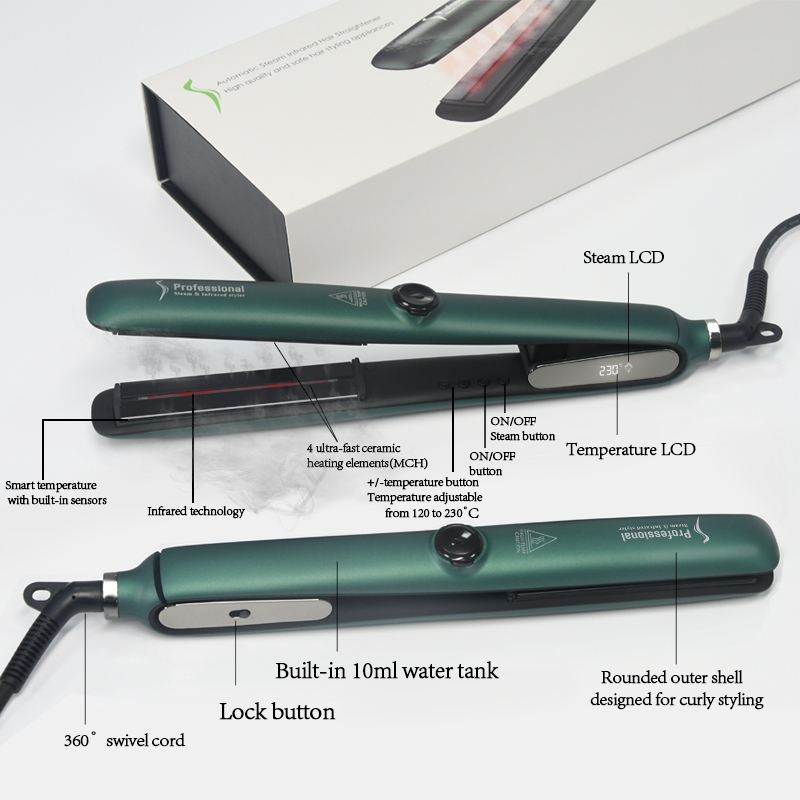 089 Infrared Steam Hair Straightener.png