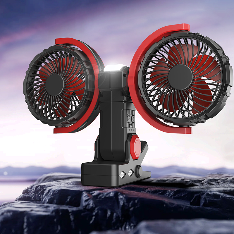Double Heads Clip On Camping Fan F7311