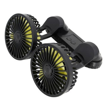 F404 Double Heads Car Fan Universal USB Powered