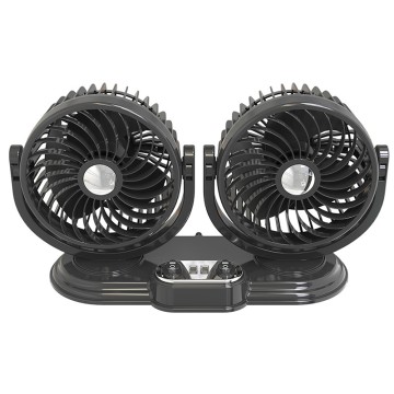 Dual-heads Car Storm Fan 5V/ 12V/ 24V F621U