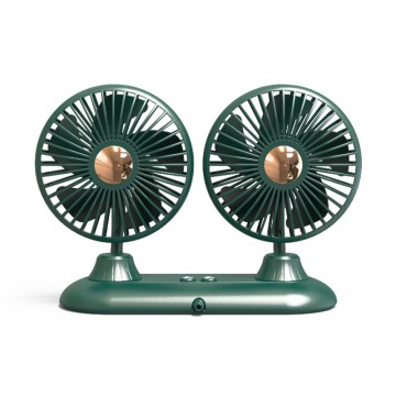 F503 Double Heads USB Fan for Car RV SUV Desktop