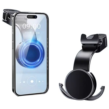 Z292 Multifunctional Magnetic Car Seat Phone Holder with Hanging Hooks