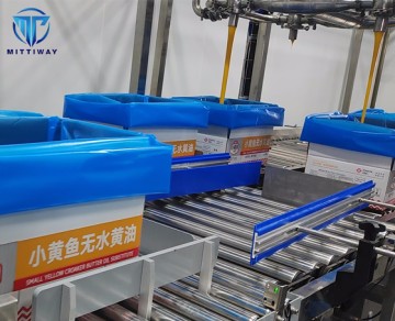 20kg water-free ghee box packaging intelligent packaging line - fully automated solution from empty boxes to boxes