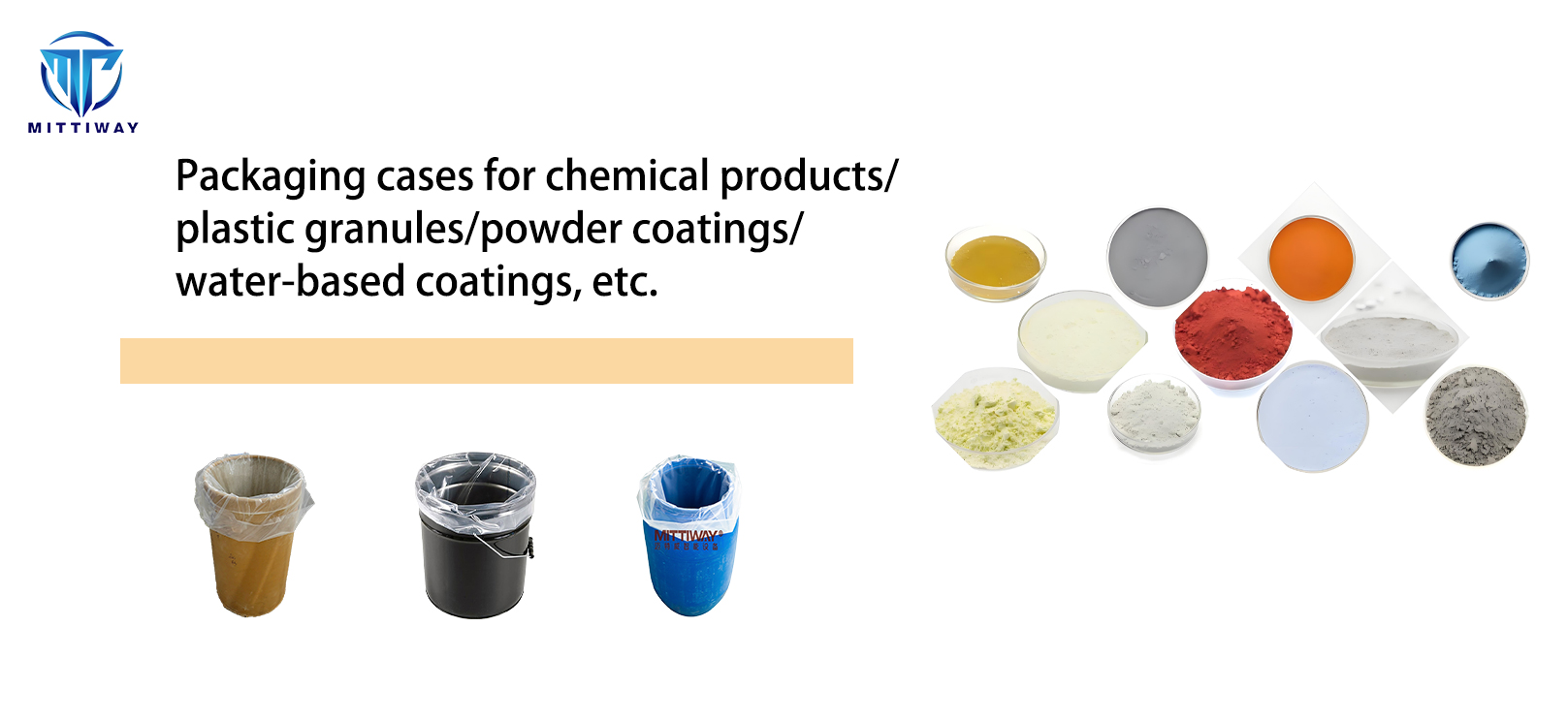 Packaging cases for chemical products/plastic granules/powder coatings/water-based coatings, etc.
