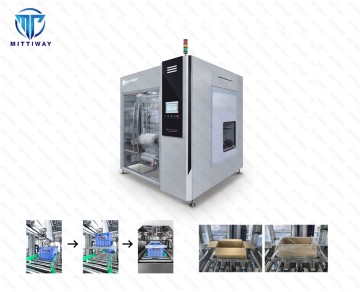 MTWT50Z Bag Inserter for Turnover Box/Plastic Basket Bag Inserter Machine