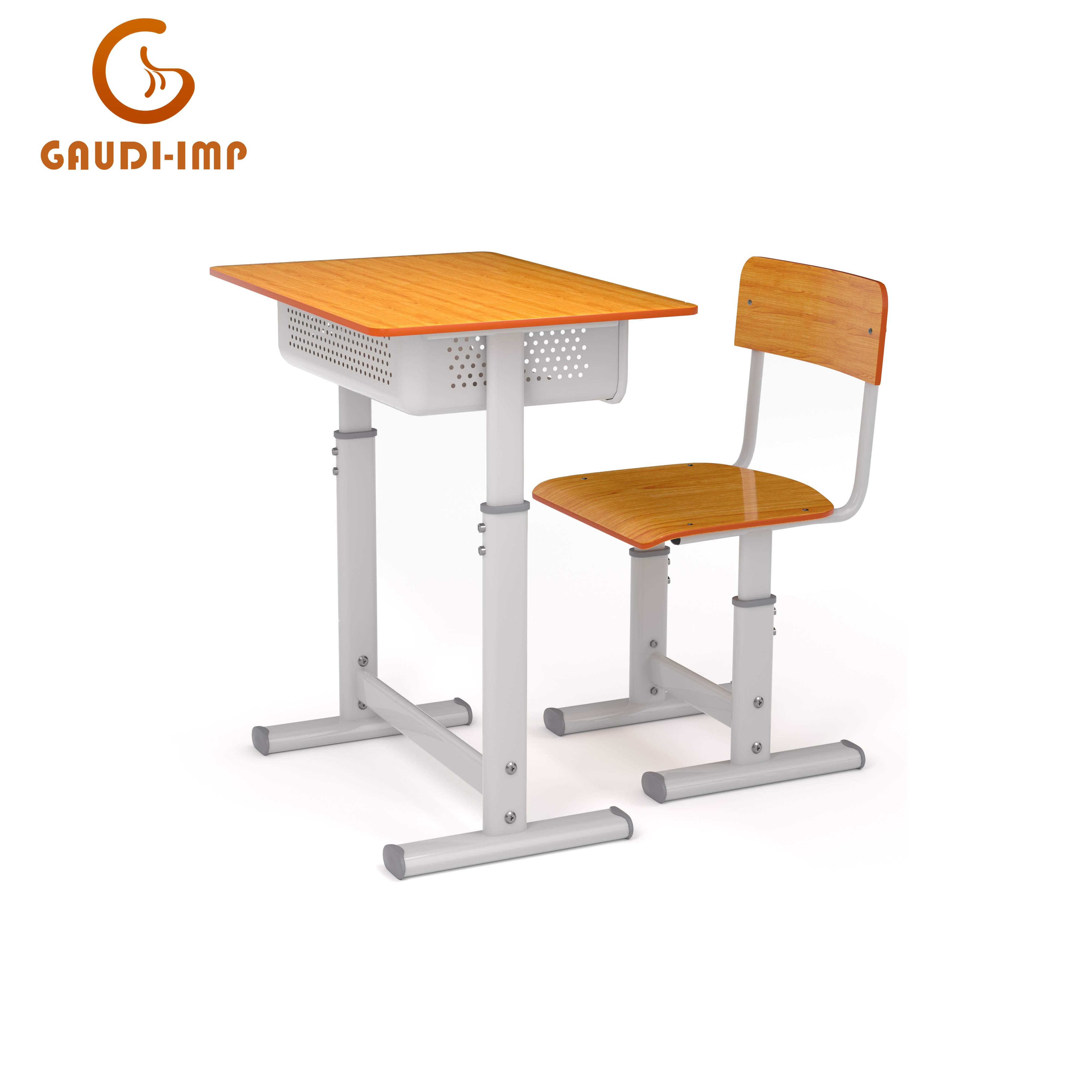 Natural Quality Classroom Desk and Chair for School
