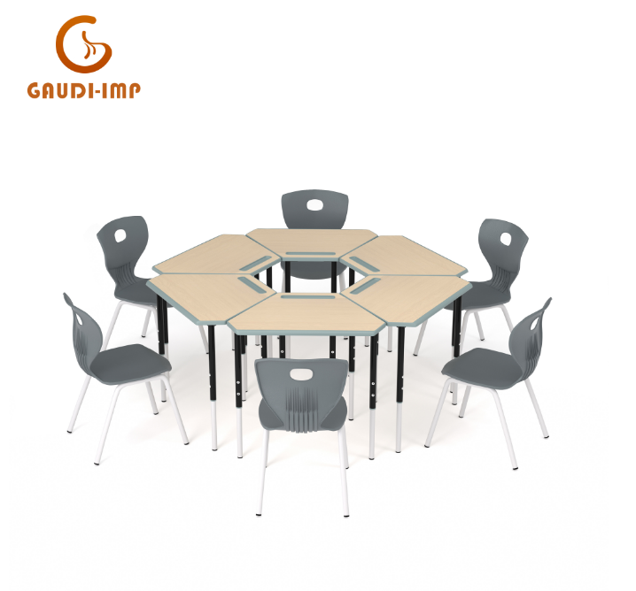 Minimalist Style School Desk And Chair With Appearance Patent
