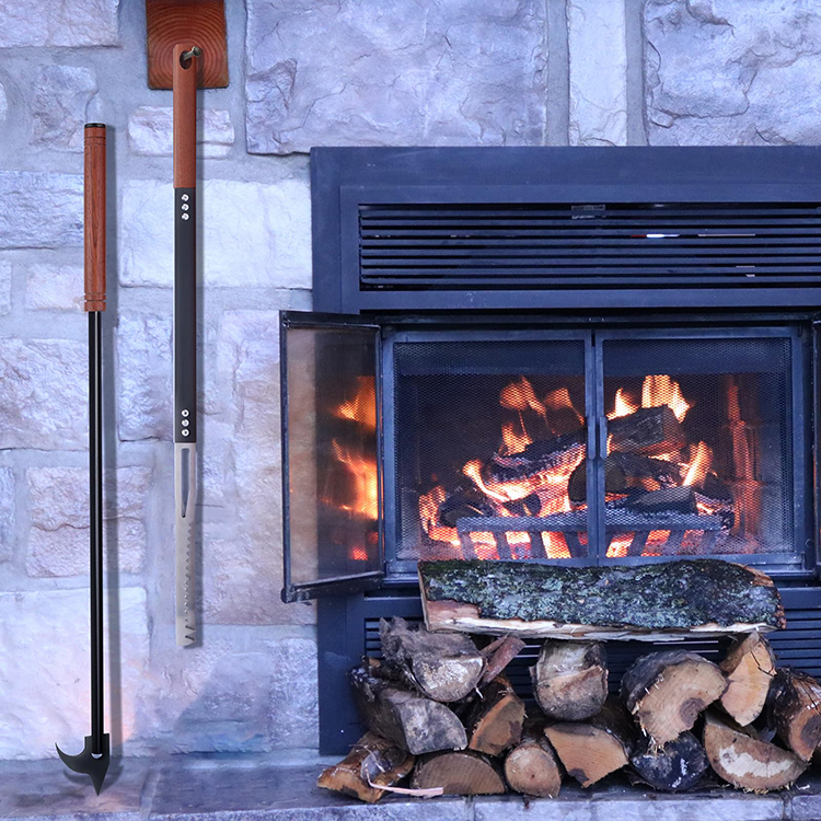 Heavy Duty Fire Tong and Fire Poker Set-6