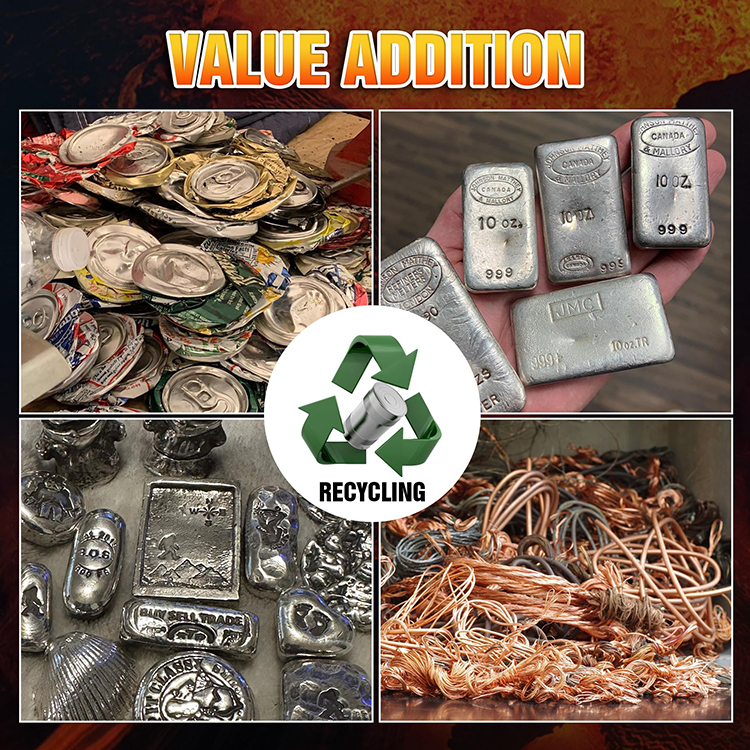 smelting furnace kit ,crucibles for melting metal-6