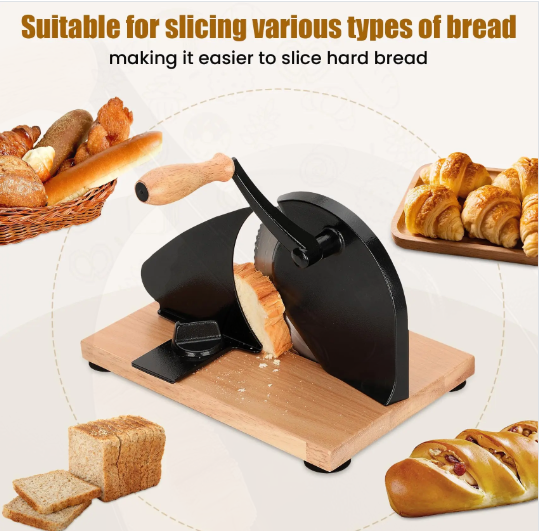 Classic Manual Bread Slicer: The Perfect Blend of Nostalgia and Modern Convenience for Homemade Bread Enthusiasts