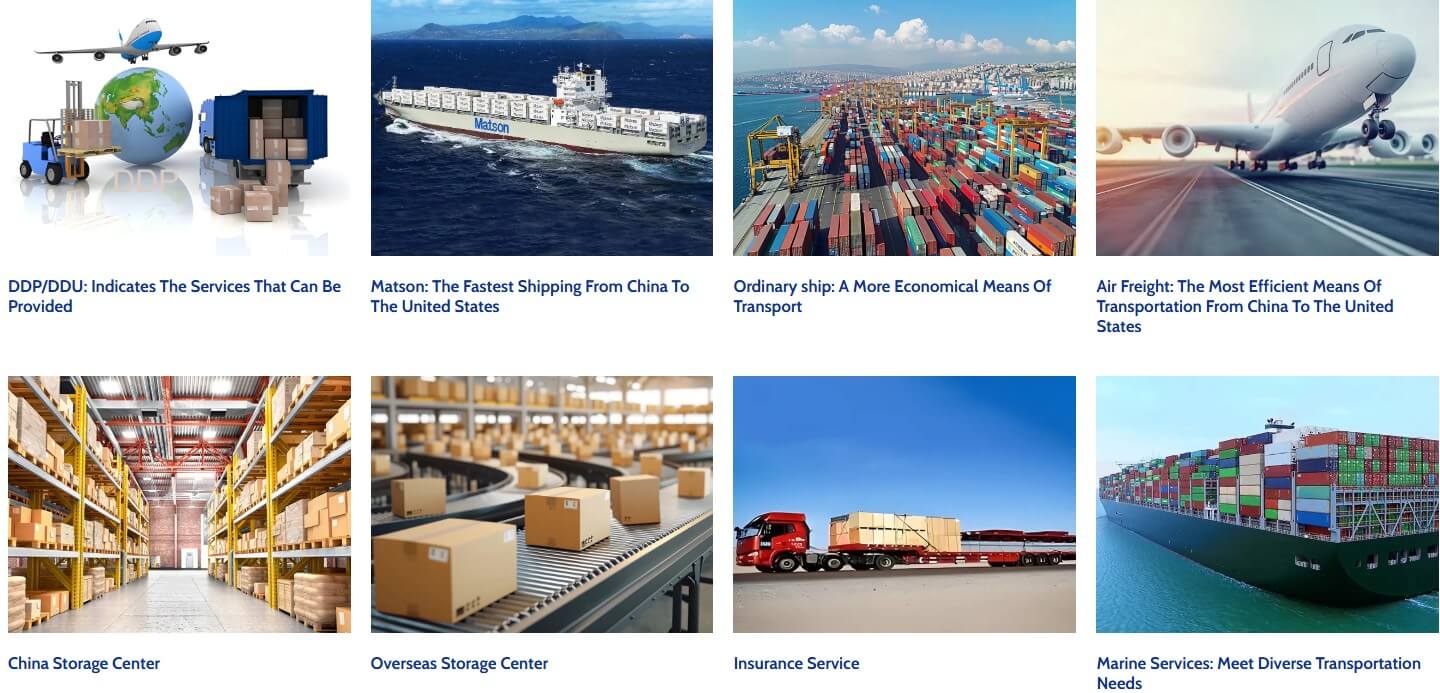 American Express offers the following door-to-door specific services
