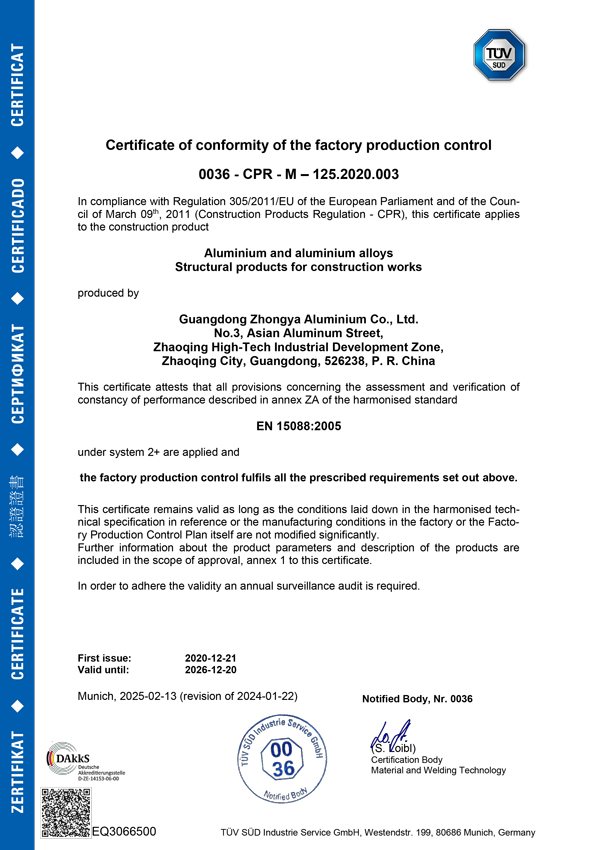 TÜV-Certificate