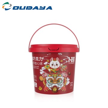 40oz PP IML Round Biscuit Containers With Handle