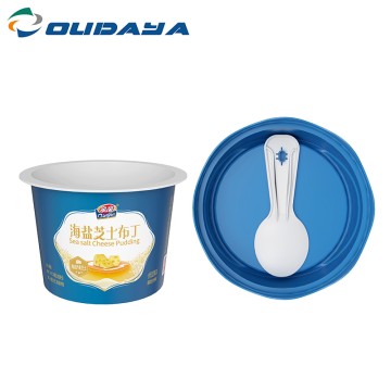 100ml PP IML Round Cup For Ice cream With Screw Lid