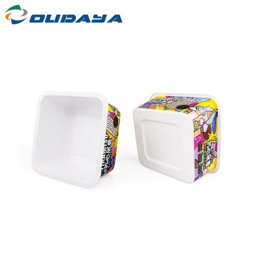 1100ml PP Rectangular IML Butter Containers With PP Lid