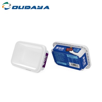 230ml PP Rectangular IML butter/cream Containers With PP Lid