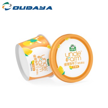 500ml PP IML Round Cup For Ice cream/Yogurt With PP Lid