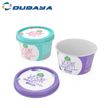 500ml PP IML Round Cup For Ice cream/Yogurt With PP Lid ODY-070-1