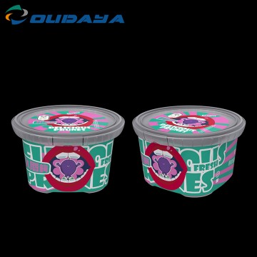 750ml PP Rectangular IML Butter Containers With PP Lid