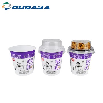160ml PP IML Round Yogurt Cup With PET/PP Lid For Cereal ODY-094