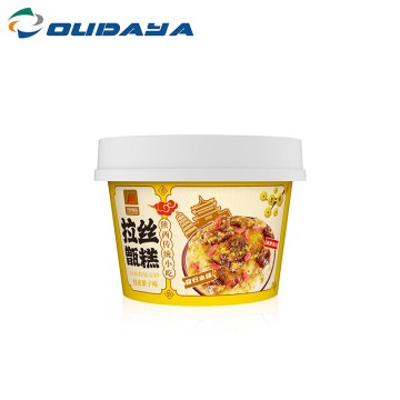 220ml PP IML Round Cake/dessert Cup With PP And Spoon ODY-008