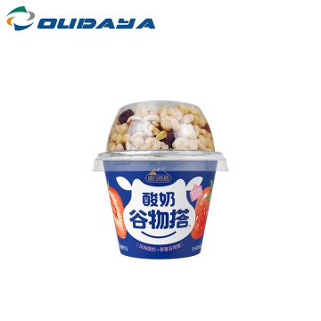 260ml PP IML Round Cup For Yogurt With PP/PET Lid For Cereal and Candy