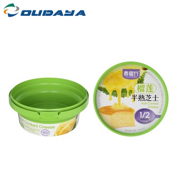 340ml PP Round IML Butter Tub With PP Lid With Lock
