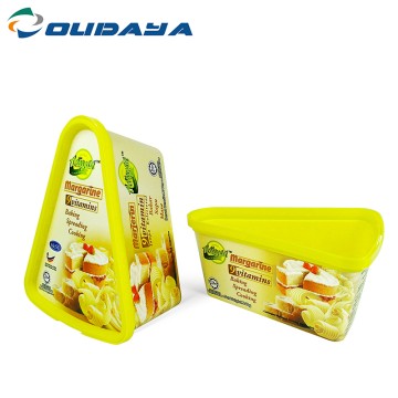 300ml PP Triangle IML Butter /Dessert Tub With PP Lid