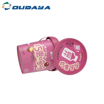 800ml PP IML Round Biscuit/Cookies/Candy Containers With Handle