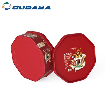 50oz/1500ml PP Octagonal IML Biscuit/Cookies Containers with Lock