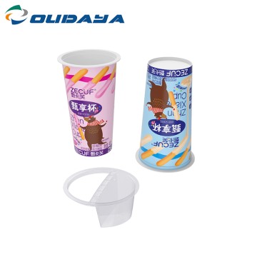 210ml PP IML Dip Tub With Plastic Bracket