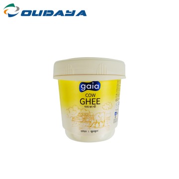 250ml PP IML Round Cup For Candy/Ice Cream /Cream With PP Screw Lid