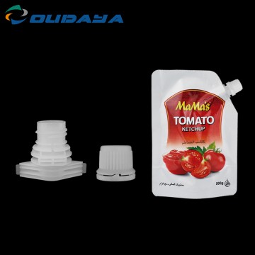 14mm PP/PE Plastic spout double plates cap for spout pouch liquid packaging