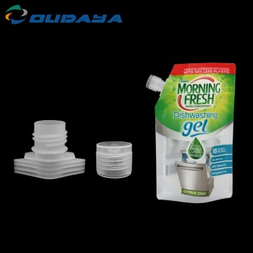 16mm PP/PE Plastic spout flip cap for spout pouch liquid packaging