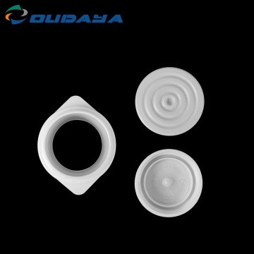 25mm PP/PE Plastic double spout cap for spout pouch liquid/powder packaging