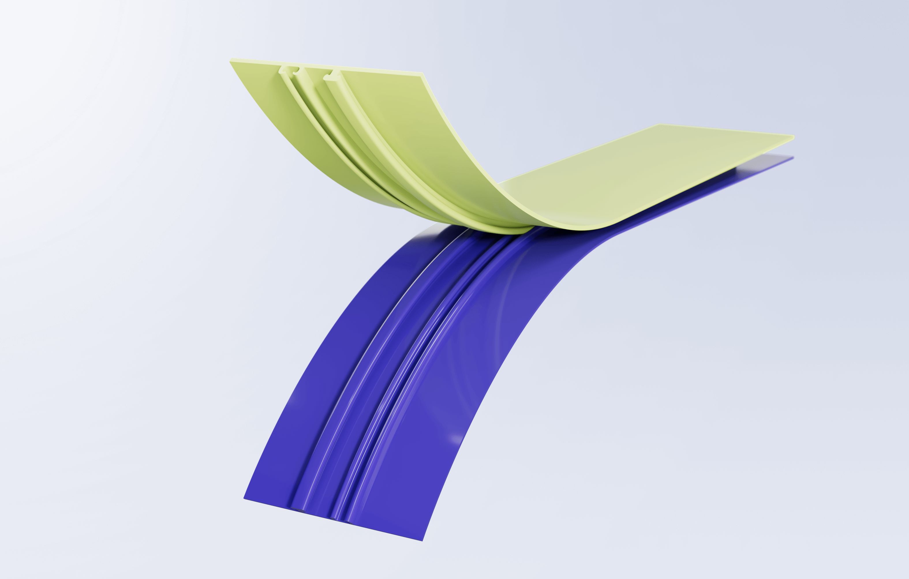 Double-track zipper