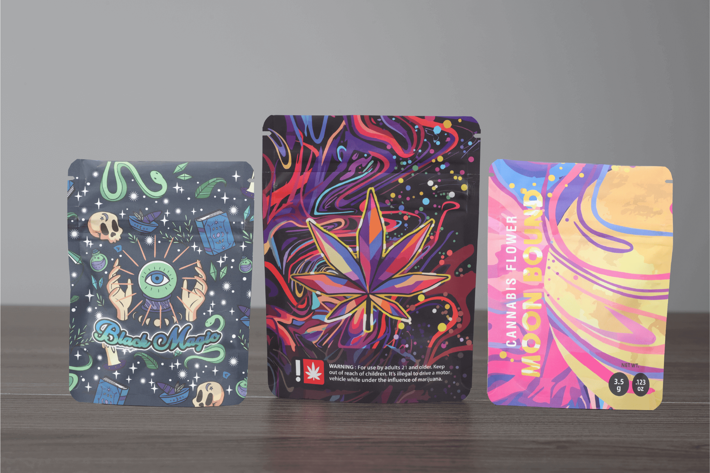 Gigital print stand up pouch