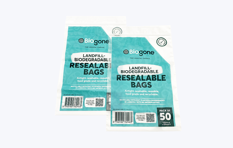 Food Grade Biodegradable Ziplock Resealable Bags