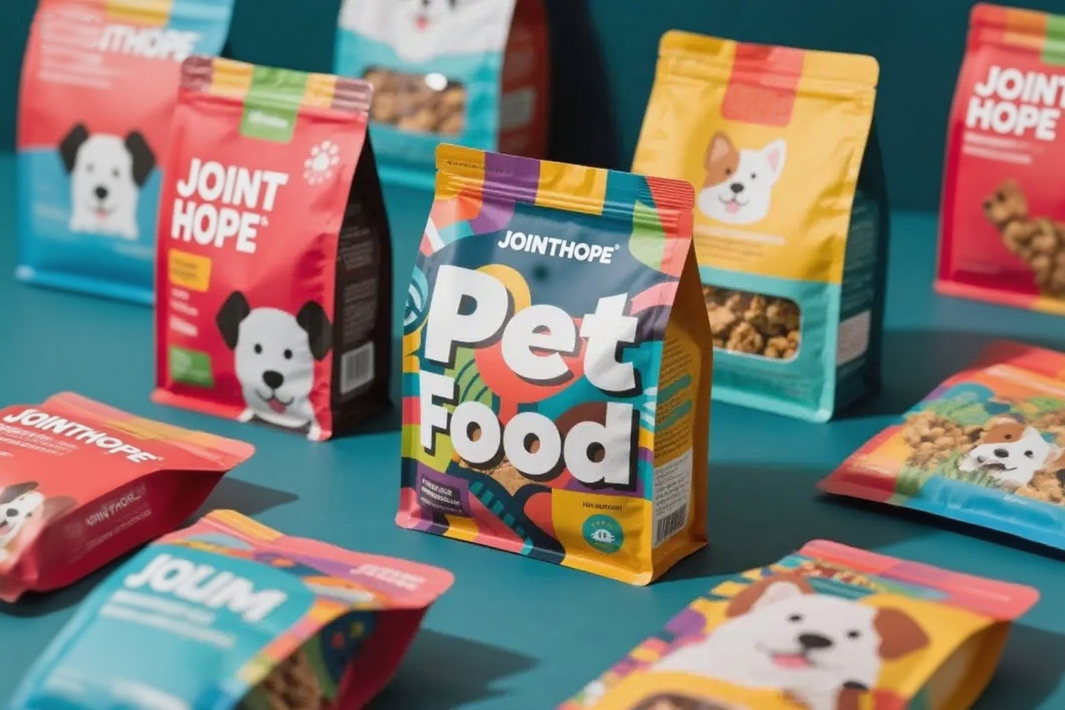 Quad Seal & Flat Bottom Pouch for Pet Food Pet health and well-being start with the quality of their food.