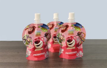 Customized Jelly Packaging Stand Up Spout Pouch in Laminated Plastic