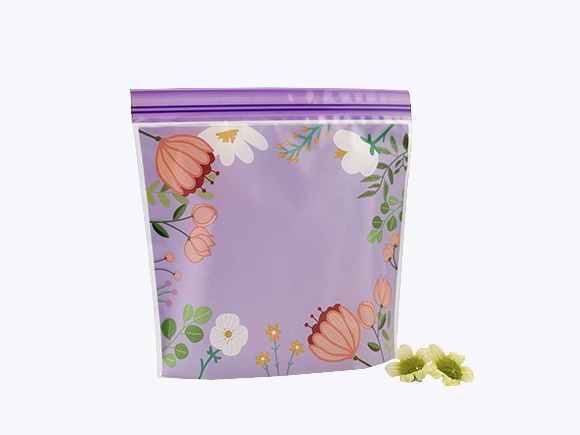 Double zipper storage bags