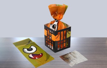 Colorful Cello Bags with tw...
