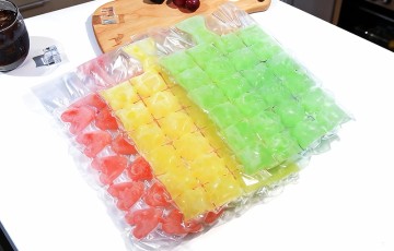 Disposable Ice Cube Bags Self Seal Or Hand Tied