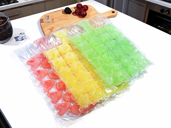 self seal ice cube bags