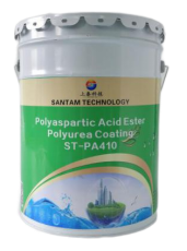 ST-PA410 پوشش دو جزئی فلوئور و سیلیکون در پلی اوره پلی آسپارتیک، پوشش ضد پیری سازه‌های هیدرولیکی